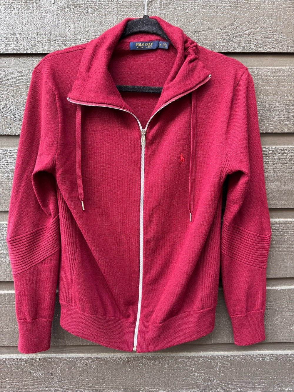 Vintage Preppy Fisherman’s Polo Golf Ralph Lauren Cashmere Men’s Zip Up Sweater